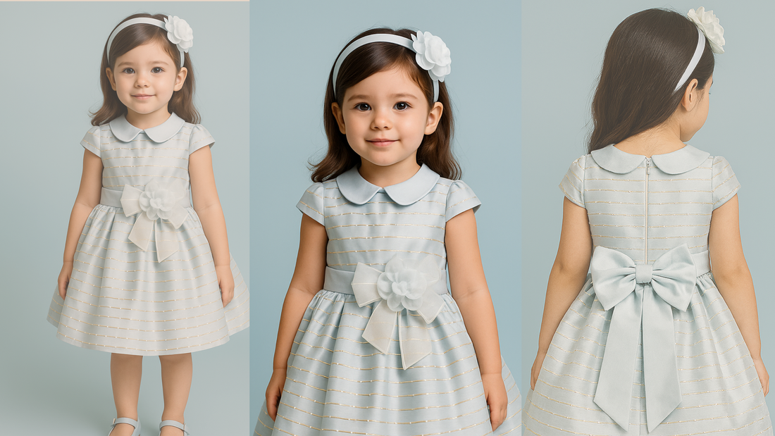 A Touch of Elegance: The Perfect Powder Blue Dress for Your Little Princess