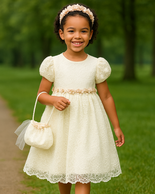 Ivory Blossom Princess Dress Set