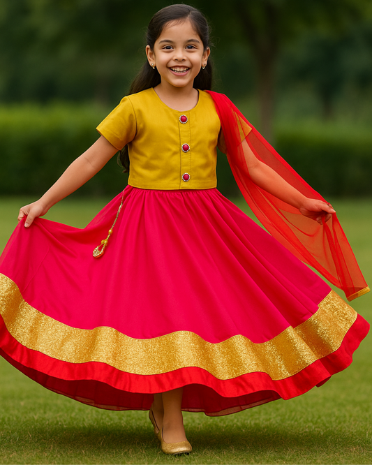 Gulnaar Glam Lehenga Set