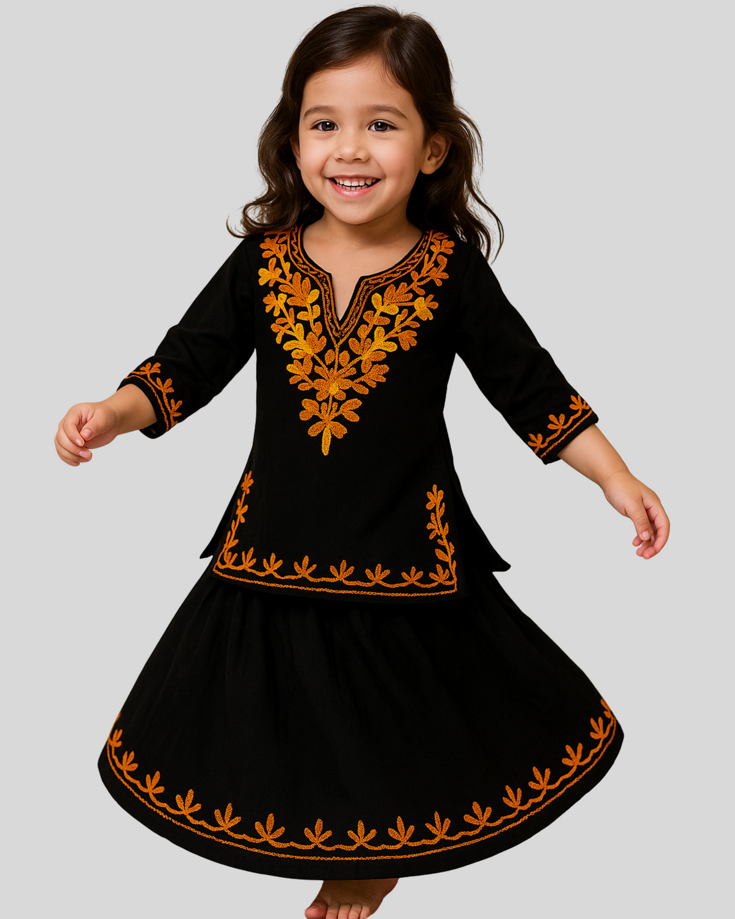 Midnight Bloom Kurti