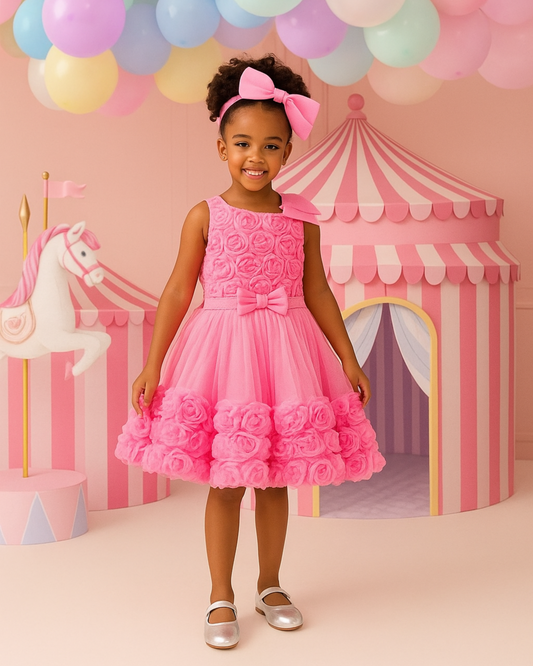 Rosy Twirls Baby Dress