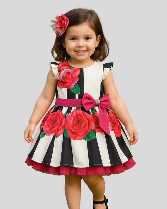 Rosabelle Stripe Bloom Dress