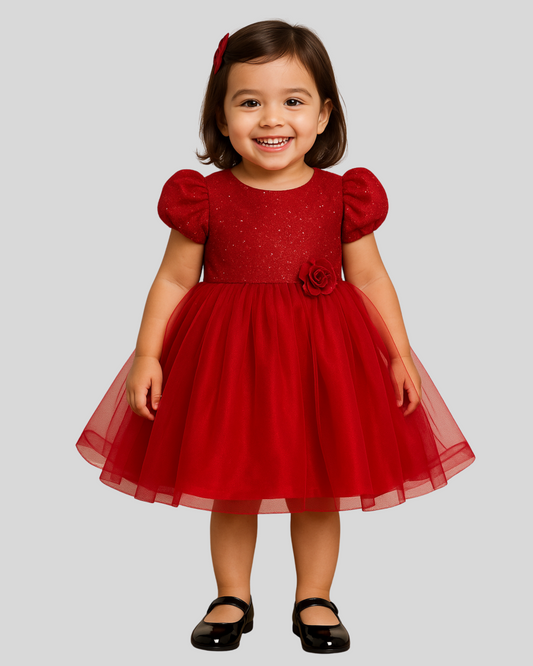 Ruby Rosette Dress