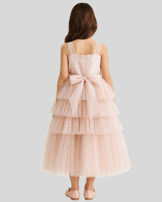 Princess Pleats Tulle Gown