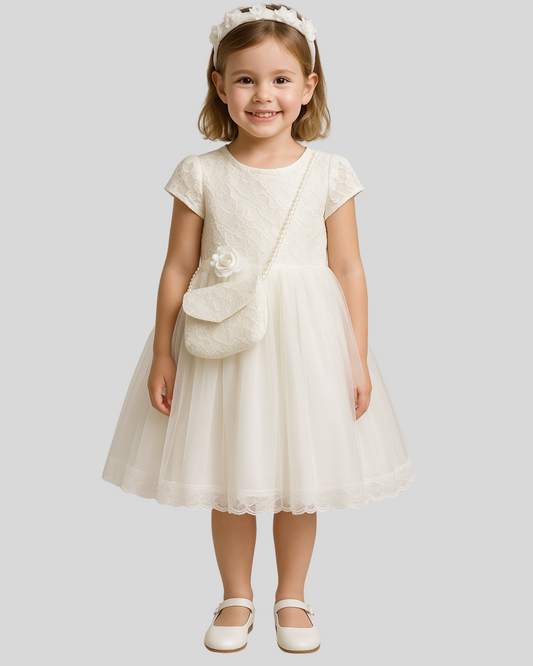 Lace Petal Princess Dress Set