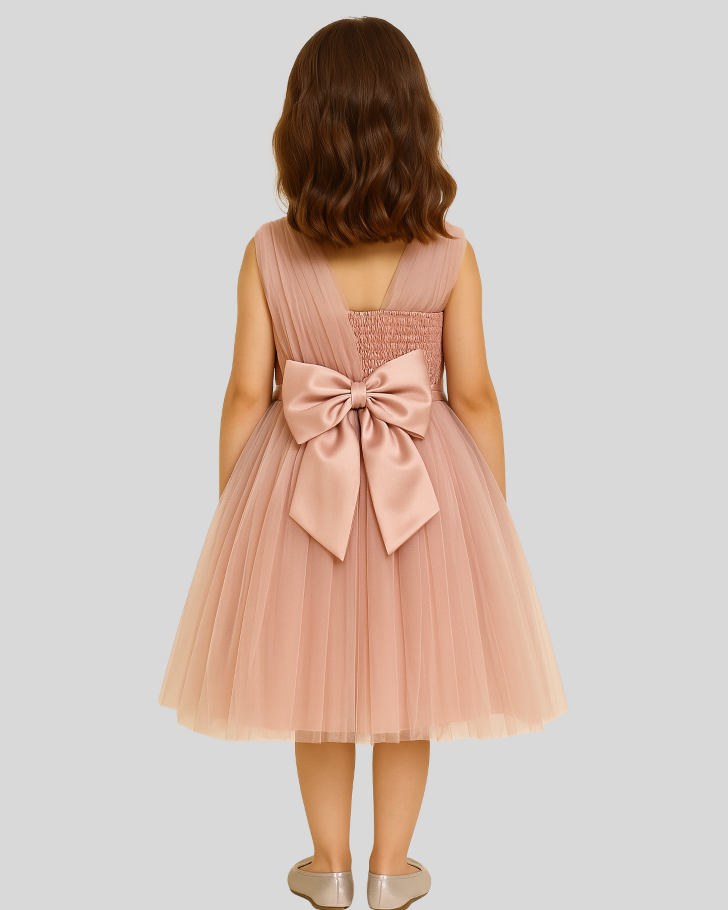Blush Bloom Tulle Dress