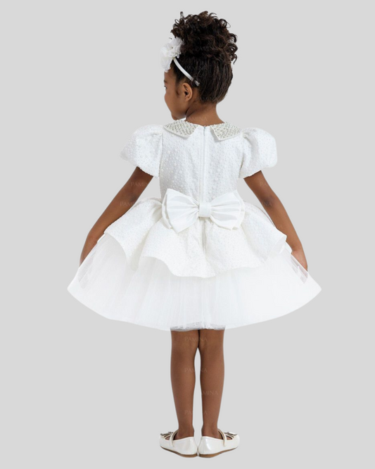 Pearl Princess Tutu Dress – White