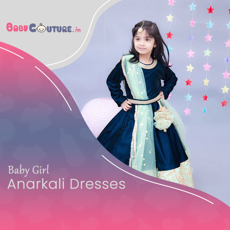 anarkali dress for baby girl