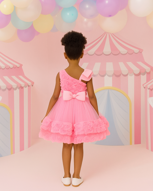 Rosy Twirls Baby Dress