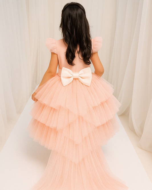 Cotton Candy Dream High-Low Gown