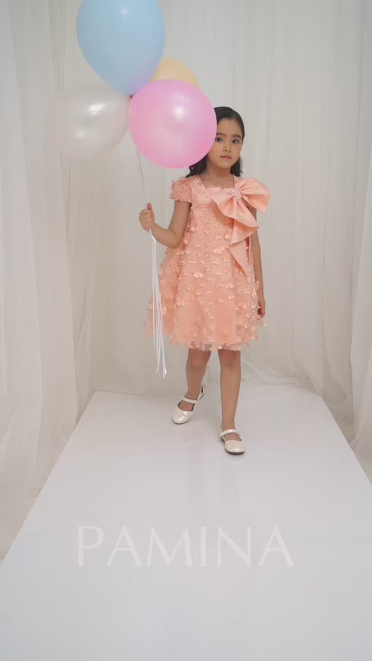 Peach Petal Bloom Dress
