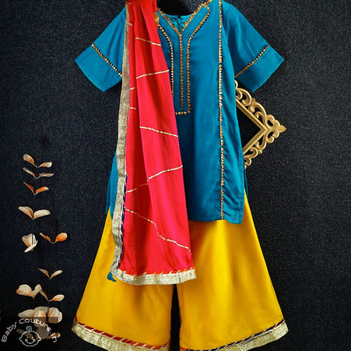 baby girl in punjabi suit