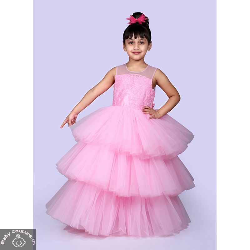Winsome Full-Length Girls Dresses for Summer Outings - Baby Couture India
